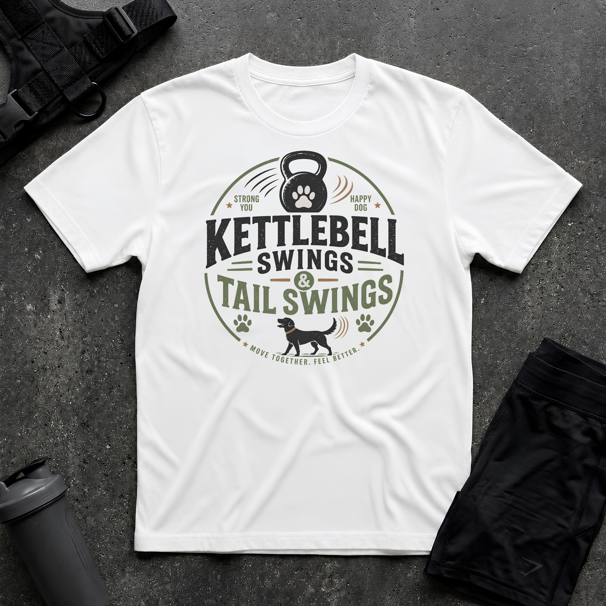 KETTLEBELL SWINGS & TAIL SWINGS T-SHIRT