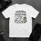 TRAINED FOR TREAT RUNS T-SHIRT
