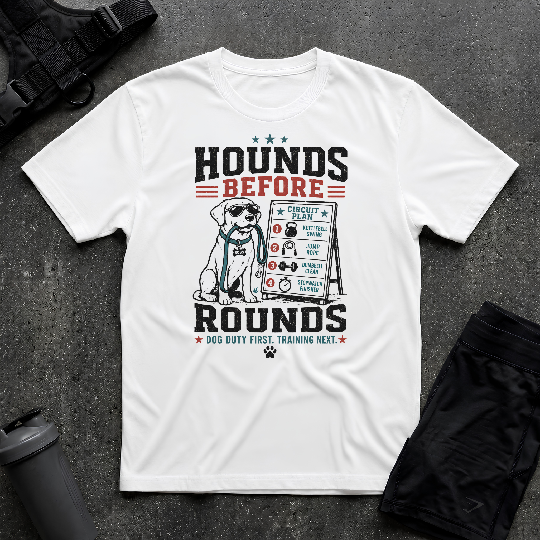 HOUNDS BEFORE ROUNDS T-SHIRT