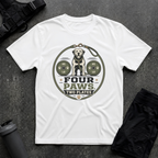 FOUR PAWS TWO PLATES 2 T-SHIRT