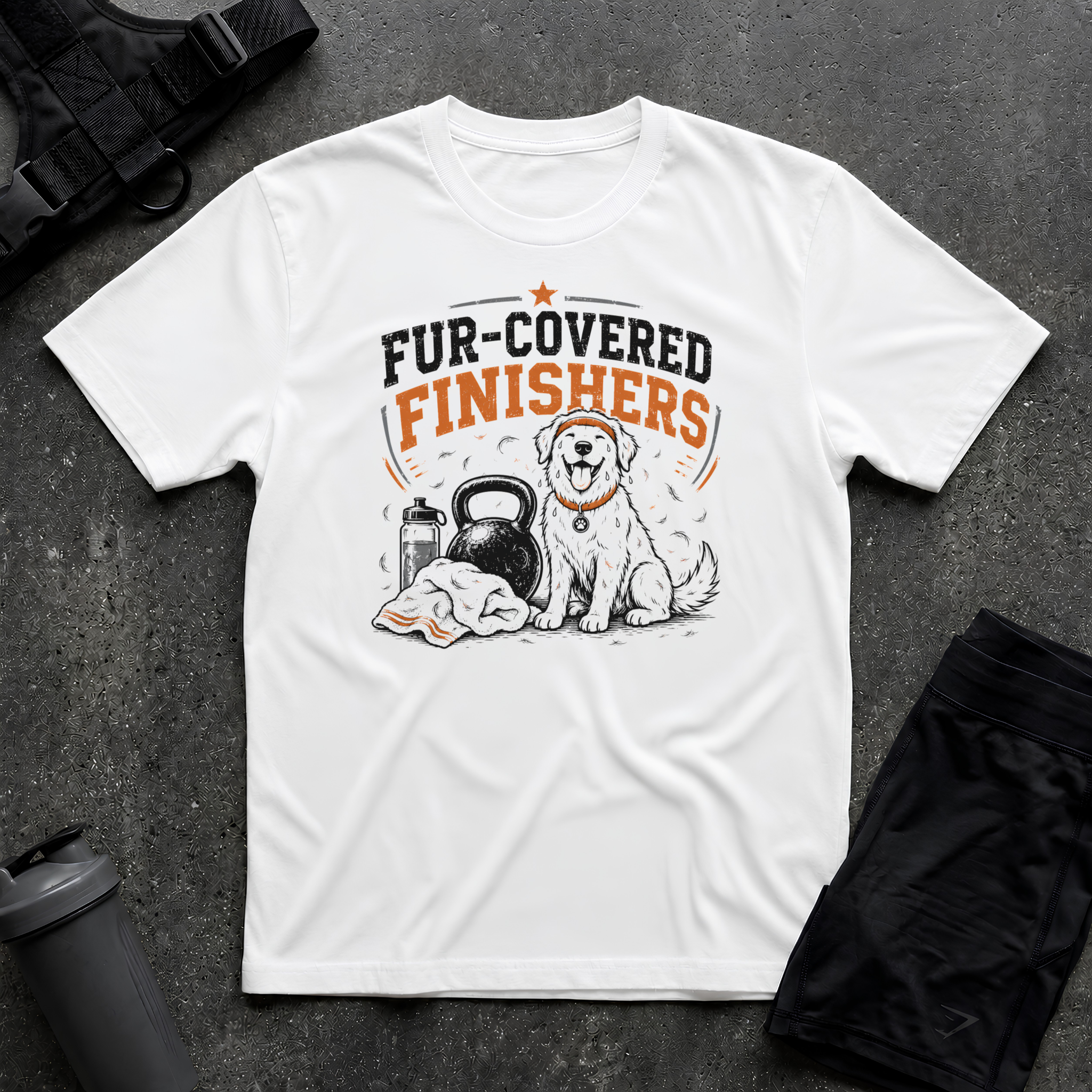 FUR COVERED FINISHERS T-SHIRT