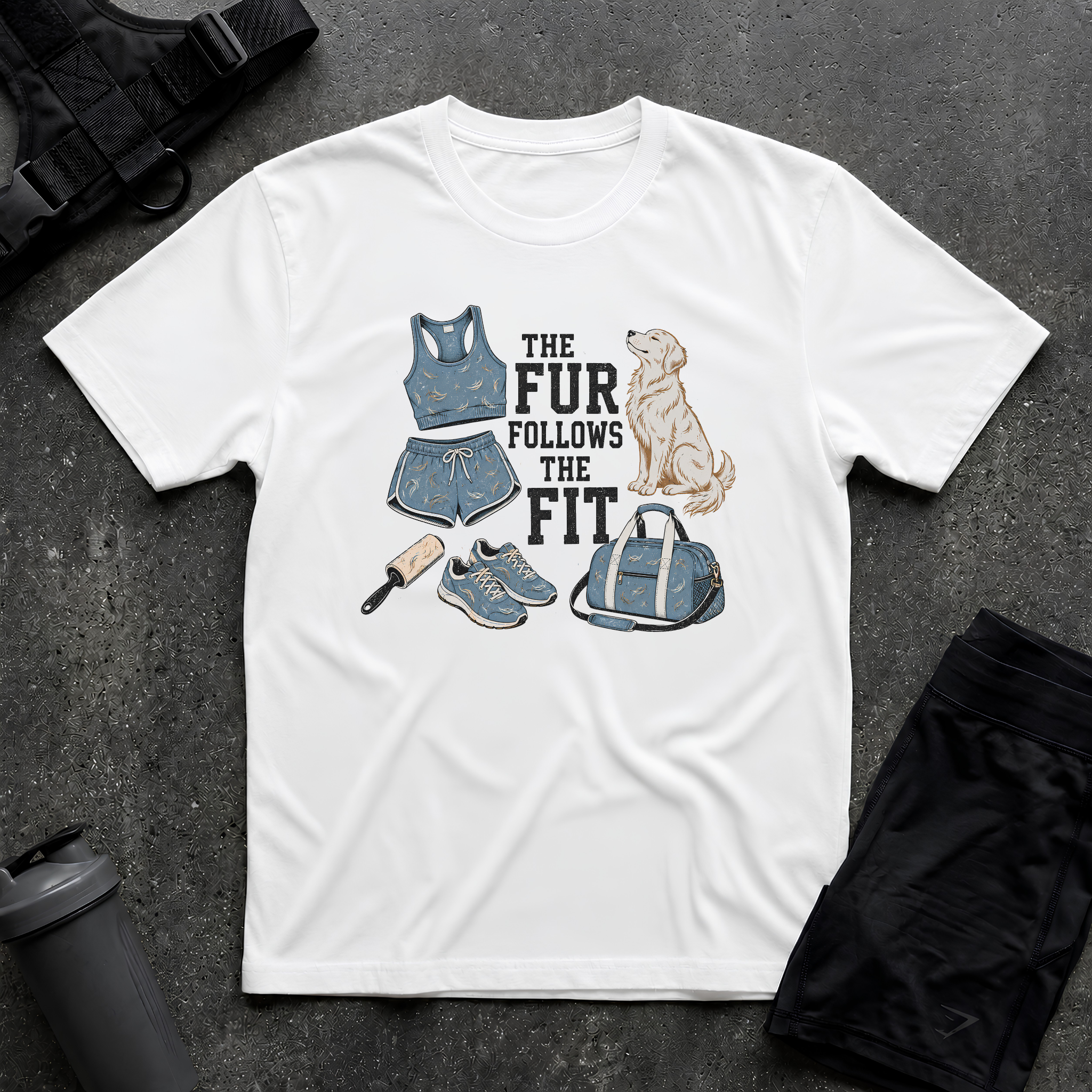 THE FUR FOLLOWS THE FIT T-SHIRT