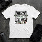 SQUATS, WALKS & TAIL WAGS T-SHIRT